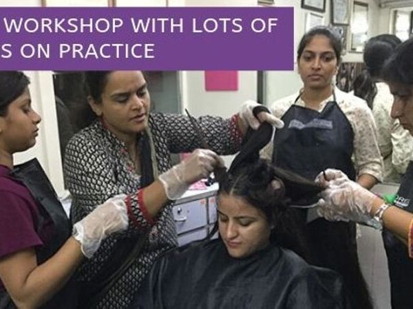 Basic to Advance Bridal Hairstyling Workshop” – With lots of hands on  practice.